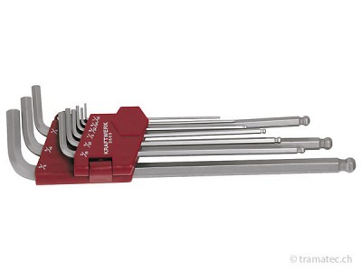 KRAFTWERK 10-t. Kugelkopf-Inbus-Satz 1.5-10 mm