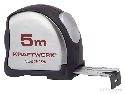 KRAFTWERK Rollmeter Inox 5 m x 19 mm