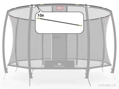 BERG Trampolin Ersatzteil Fiberglasstangen-Set Ø 330