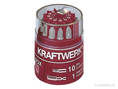 KRAFTWERK 11-t. 1/4' Universal-Bit-Box