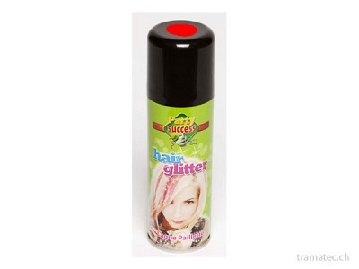 Fasnacht Haar Glitterspray rot