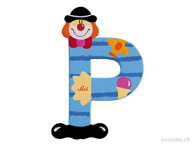 Sevi Buchstabe Clown P 10cm ass.