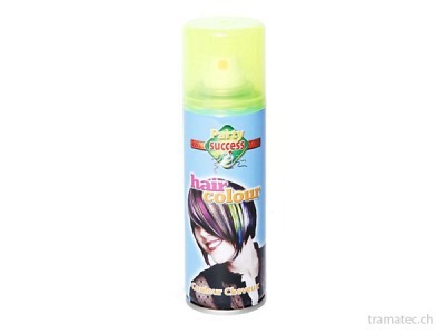 Fasnacht Haar Colorspray Neon-Gelb