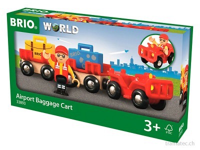 BRIO Flughafen Gepäckwagen
