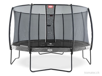 BERG Trampolin Elite Grey 330 + Sicherheitsnetz Deluxe