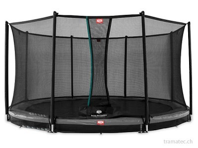 BERG Trampolin InGround Favorit Grey 330 + Sicherheitsnetz Comfort