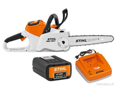 STIHL Akku-Motorsäge MSA 160 C-B Set mit AP 200 u. AL 300