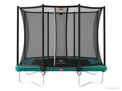 BERG Trampolin Ultim Favorit Regular 280 Green + Sicherheitsnetz Comfort