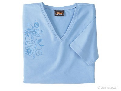 STIHL T-Shirt Basic Hellblau Damen