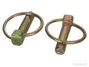 Ersatzteil Klappstecker verzinkt Ø 6 x 36 x 45 mm einzeln