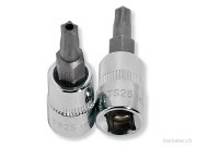 KRAFTWERK 1/4" Bit-Steckschlüssel-Einsatz 5-Stern-Loch TS 9